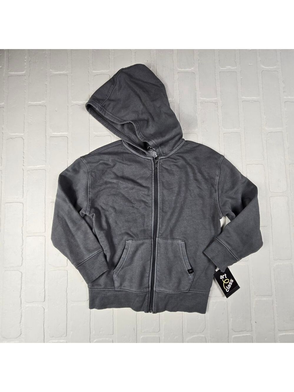 Art Class Gray Zipup Hoodie Size Small 6/7